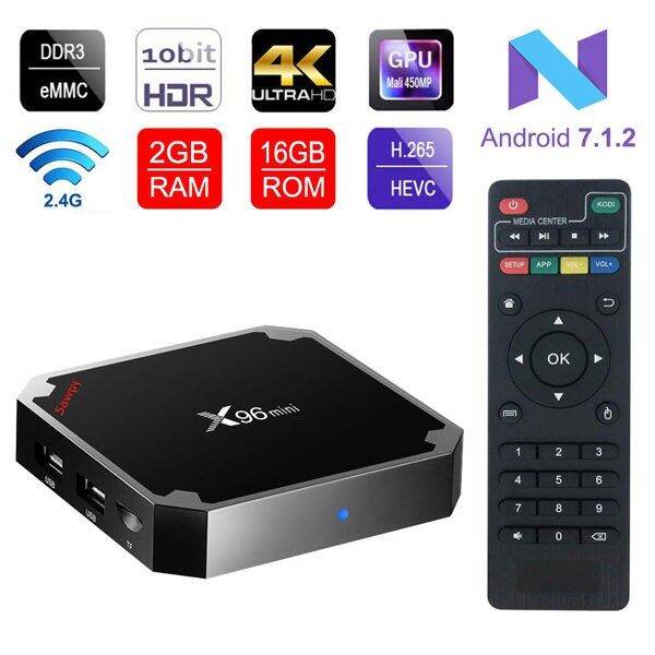 (Makassar) Android TV Box X96 Mini 4K 2/16Gb OS Smart TV BOX FHD ULTRA ...