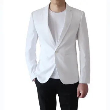 White sale male blazer