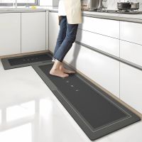 【YF】 Super Absorbent Kitchen Floor Mat Diatom Mud Pad Bath Anti-Slip Carpet Mats Wipeable Wash Long Strip