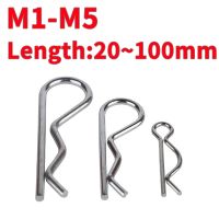 Stainless Steel R Shaped Spring Cotter Clip Pin 1mm 1.2mm 1.6mm 1.8mm 2mm 3mm 4mm 5mm Dia Fastener Hardware for Repairing Cars