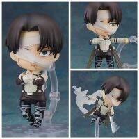 ภาพอนิเมะผ่าพิภพไททันโจมตีใหม่2002 # Levi Ackerman ตุ๊กตาขยับแขนขาได้ Q เวอร์ชั่นตุ๊กตานางแบบพีวีซีสำหรับของขวัญสำหรับเด็กสะสม10ซม.