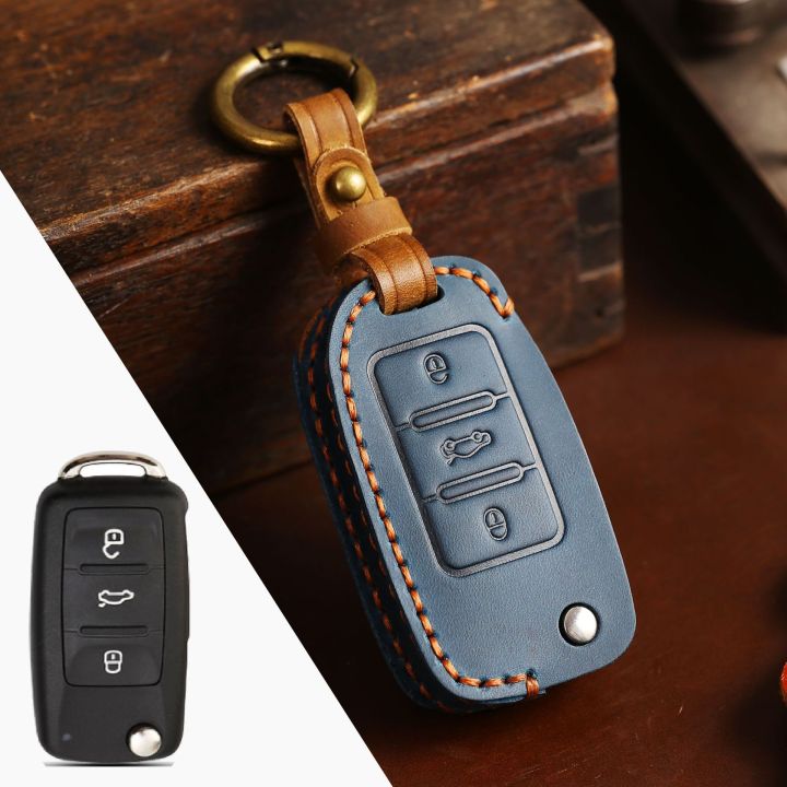 car-key-case-cover-leather-keychain-holder-accessories-for-volkswagen-lamando-vw-golf-7-tiguan-l-lavida-teramont-tharu-fob-pouch