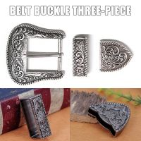 【CC】♂  3pcs Buckle Floral Engraved Antique 38mm Evillas Para Cinturon Hombre Hebilla Mujer