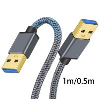 USB to USB cable Transfer USB3.0 Cable for External Monitor Camera Laptop