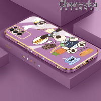 Chenyyka เคสสำหรับ TECNO POVA 2เคสลายการ์ตูนสุนัขคุกกี้ดีไซน์ใหม่ด้านข้างเคสซิลิโคนนิ่มกล้องฝาปิดเลนส์เต็มรูปแบบปกป้องกล่องกันกระแทก