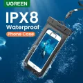 UGREEN ซองกันน้ำ พร้อมสายคล้องคอ for Realme,Vivo, Oppo, iPhone XR, XS MAX, SAMSUNG S10+, Huawei P30 Dry Bag Waterproof Phone Bag Case Waterproof Case Bag Mobile Phone Pouch 6.5 inch for iPhone X, Xiaomi mi 9. 