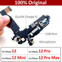 100 Asal Baru untuk 12 Pro Max 12 Mini USB แจ็คพอร์ต Caj สายเคเบิลงอได้