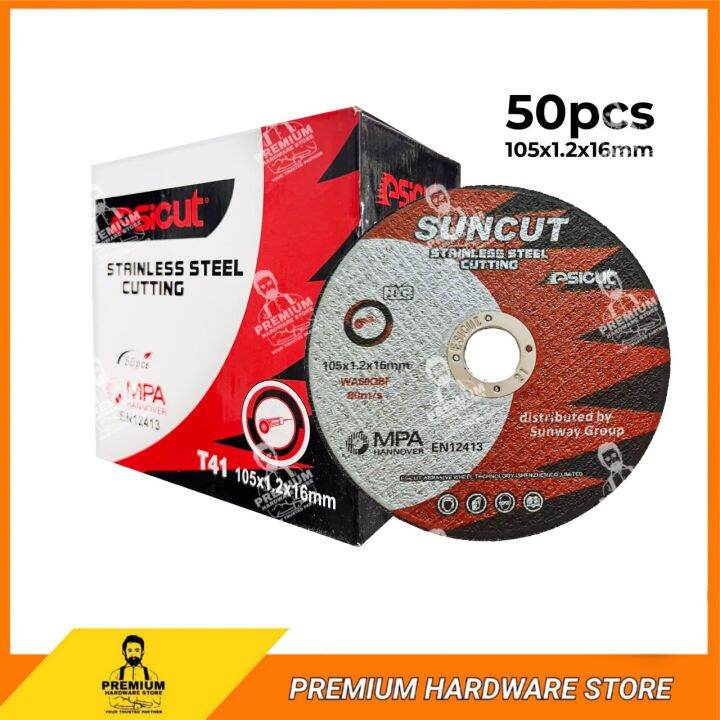ESICUT 4 Inch Stainless Steel Cutting Disc 105 x 1.2 x 16MM (50 Pcs/Box
