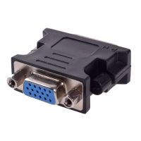 ✙ DVI to VGA Adapter Converter DVI 24 5 Pin Male to VGA Female Video Converter For Projector Computer PC