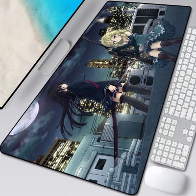 Black Bullet Anime Unique Desktop Pad Game Mousepad Gaming Mouse Pad XXL Speed Keyboard Mouse Mat Laptop PC Notebook Desk Pad
