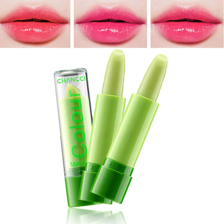 Moisture Lip Balm Long-Lasting Natural Aloe Vera Lipstick Color Mood ...