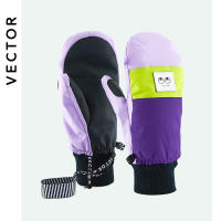 2021VECTOR Women Professional Ski Gloves Ultralight -30 Degree Thicken Warm Winter Fleece Mitten Gloves Waterproof Snowboard Gloves