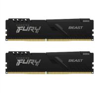 32GB (16GBx2) DDR4 3600MHz RAM (หน่วยความจำ) KINGSTON FURY BEAST DDR4 (BLACK) (KF436C18BBK2/32)