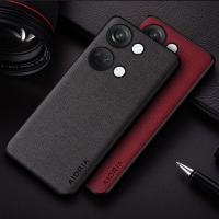 Case For Oneplus Nord 3 Funda Simple Solid Color Textile Leather Cover For Oneplus Nord3 Case Coque