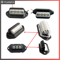 【Flash Sale】 6 LED Car License Number PLATE Light สำหรับรถ SUV รถรถบรรทุกรถยนต์และรถพ่วงไฟท้ายด้านข้างโคมไฟ Step Lamp หลอดไฟสีขาวรถผลิตภัณฑ์ป้ายทะเบียนรถ