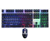 Gearmaster GMK-712 Keyboard Mouse Gaming Combo set คีบอร์ดกับเมาส์มีไฟ