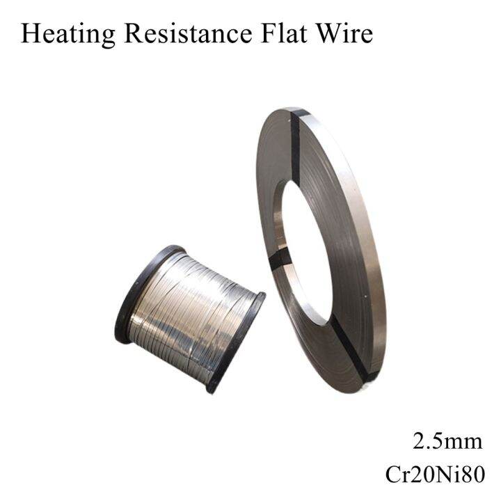 2.5mm Cr20Ni80 Nickel Chromium Flat Heating Wire Soldering Nichrome Alloy Ribbon Metal Strip