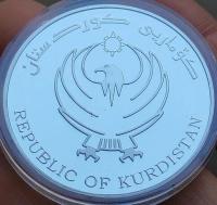 40mm Kurds silver plated souvenir medal coin collection Fashion Brooches Pins