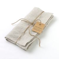 ๑❈ 4PCS 40X40CM Pure Linen Napkins Cloths Soft Comfortable Fabric Reusable Kitchen Accessories for Wedding Birthday Parties