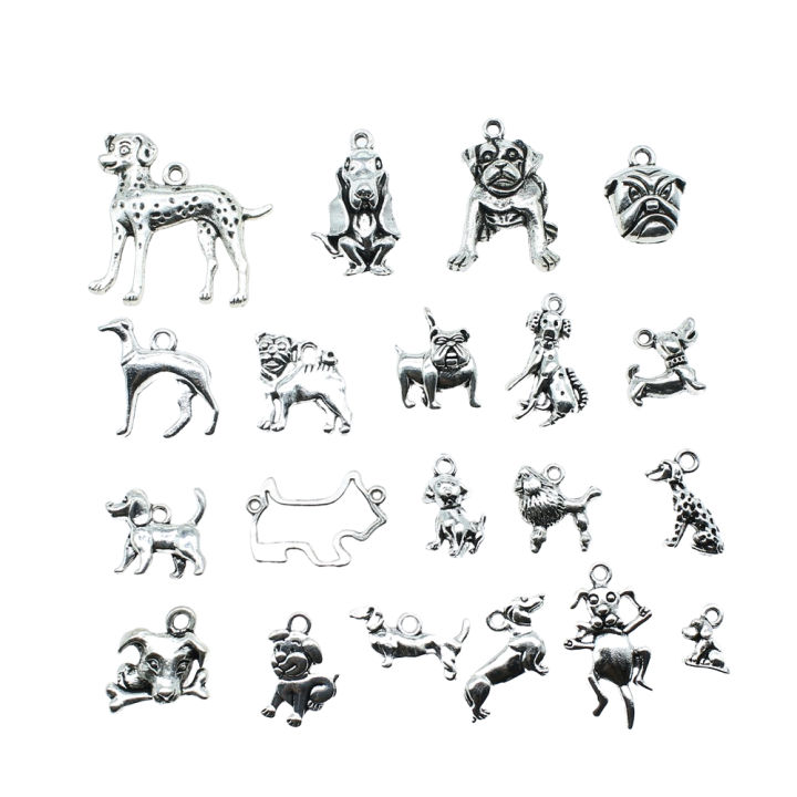 20pcs-dog-charms-antique-silver-color-dog-pendant-charms-cute-dog-charms-for-jewelry-making-diy-craft
