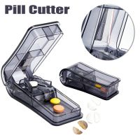 1Pc Pill Cutter Medicine Box Pill Cutting Splitter Drugs Tablet Cutter Divider Portable Storage Case Pill Box Pill Case Splitter Medicine  First Aid S