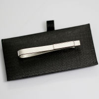 Beadsnice Personalized Sterling Silver Tie Bar Mens Tie Clip With Rectangle Bezel Cup Tie Clip Blanks 39170