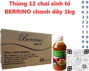 Thùng 12 chai sinh tố BERRINO chanh dây 1kg Combo 3 chai sinh tố BERRINO