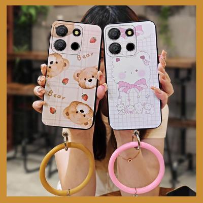 texture advanced Phone Case For Itel A60 Mens and Womens The New luxurious soft shell solid color funny simple ring