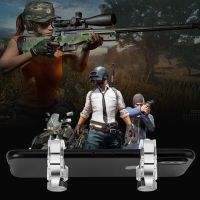 R11S โลหะ PUBG Mobile Trigger Gamepad Gaming L1R1 Shooter Pubg Mobile Controller โทรศัพท์สมาร์ทปุ่มไฟ Aim Key จอยสติ๊ก