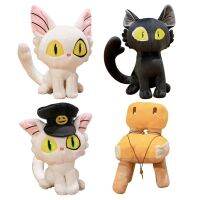 28ซม. Suzume No Tojimari ตุ๊กตาหนานุ่ม Daijin Cat And Sadaijin Black Cat แนะนำให้เป็นของขวัญวันเกิดสำหรับเด็กจากหนัง