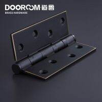 ✢ One Piece-Dooroom Brass Thick Bearing Hinges 4 x3 x3mm 5 x3 x3mm Solid Wood Door American Black Gold Mute Hinges With Screws