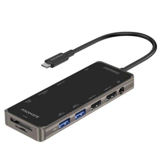 ADAPTER/CONVERTER (อุปกรณ์แปลงสัญญาณ) PROMATE 11 IN 1 USB-C HUB PRIMEHUB-PRO