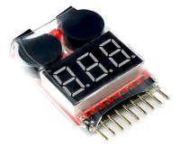 【Free-delivery】 MULTI DEAL RC 1-8S Lipo Alarm Warner Schutz Checker เครื่องทดสอบแรงดันไฟฟ้า F9R3กริ่ง LED V7J0