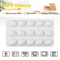 Special Offers SILIKOLOVE 15 Cavity Lemon Shape Silicone Molds Cake Decorating Tools Bakeware French Dessert Mousse Cake Mold Baking Utensils