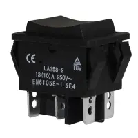 Waterproof Mini Electric Control Switch Assembly Double Reset Switch LA158-2 10A 250V