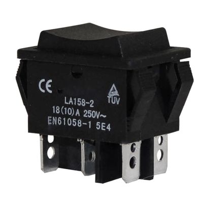 Waterproof Mini Electric Control Switch Assembly Double Reset Switch LA158-2 10A 250V