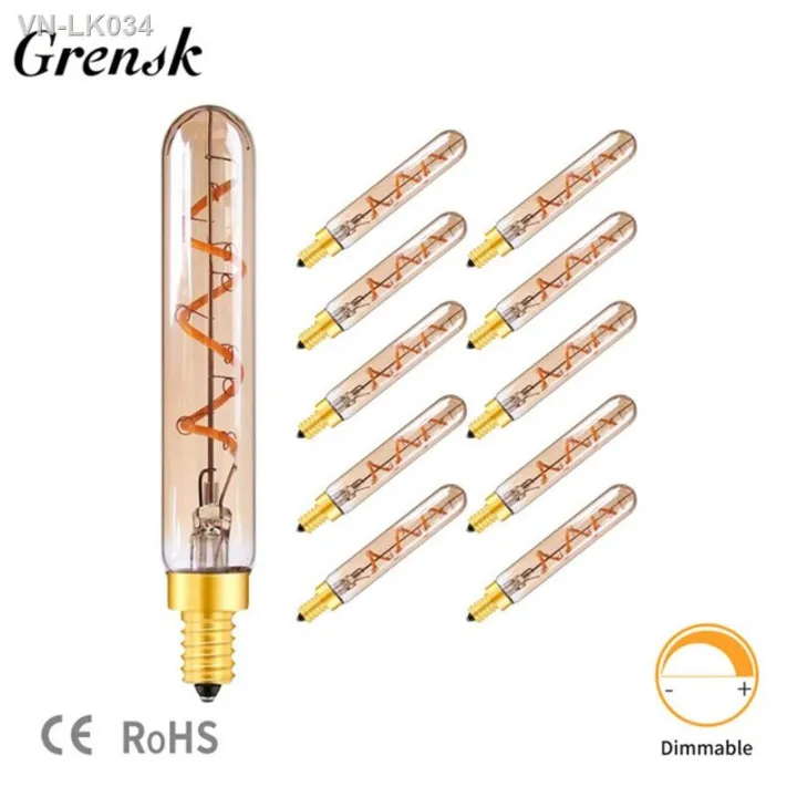 T20 long dark brown 2200 k warm yellow light on the led soft filament ...