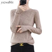 ♟ YSZWDBLX Sweater Shirts O-neck Womans Sweaters Knitted Pullover Jumpers