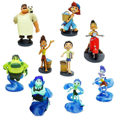 Pixar Luca Alberto Machiavelli Giulia Sea Monster Deluxe Figurine Play Toy Set Luca Movie Model Anime Figure Doll