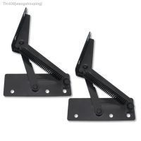 ▥ 2Pcs/set Black Sofa Hinge Furniture Hinges Multifunctional Supporting Spring Hinges For Support Sofa Headrest Storage Box