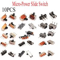 10PCS Toggle Switch Single and Double-Row Slide Switch Micro-power Direct-inserted Horizontal Sliding Second Gear Third/Second