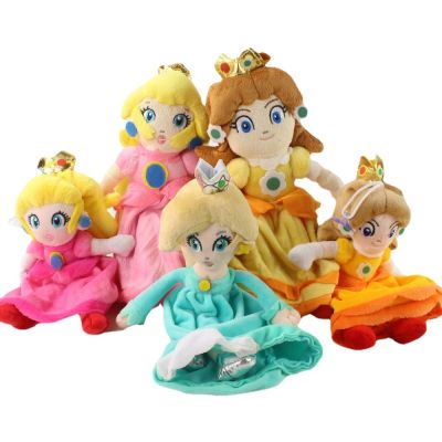 【YF】 23cm Super Mario Princess Daisy Peach Rosalina Soft Stuffed Plush Dolls Character Figure Cartoon Pendant Toys Gift