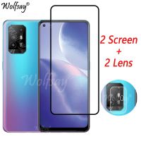 ✆❀ Full Cover Whole Glue Tempered Glass For Oppo Reno5 Z Screen Protector For Oppo Reno 5 Z 5Z Camera Glass For Oppo Reno 5Z Glass