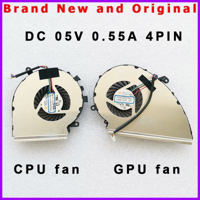 New laptop CPU GPU Cooling Fan Cooler Radiator for MSI GV72-8RC GV72-8RD GV72-8RE DC 5V 0.55A