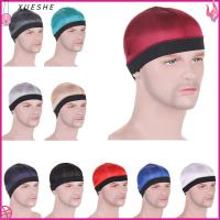 XUESHE อีลาสติก หมวก durag ผู้ชาย ระบายอากาศได้ระบายอากาศ สีทึบทึบ หมวกลายคลื่น ของใหม่ โพลีเอสเตอร์ หมวก durag หลากสี สำหรับผู้ชาย