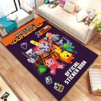 【SALES】 3D Sandbox Game Carpet for Living Room Children Floor Mat Large Carpet Rug for Bedroom Soft Carpet Home Decoration Mat