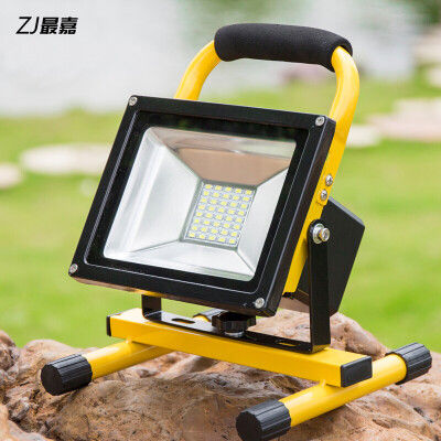 สปอร์ตไลท์ แบบไร้สาย 10W พร้อมแบตเตอรี่ในตัว ชาร์จได้ทั้งในรถและไฟบ้า่น rechargeable flood light 10w พกพากันน้ำ IP65 น้ำท่วมไฟฉุกเฉิน