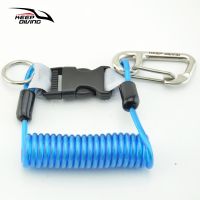 [COD] DIVING Scuba Diving Anti-lost Coil Lanyard Safety Emergency with Quick-release Buckle