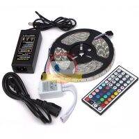 โปรดี สายไฟ led5050RGB SMD LIGHT LED strip 5เมตรรีโมทคอนโทรล 44 ปุ่มกันน้ำ ไฟตกแต่งบ้านไฟประดับโหมดเปิดประทุน12V DCไฟเส้น ราคาถูก สายไฟ สายไฟฟ้า อุปกรณ์ไฟฟ้า สายไฟTHW