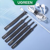 ☈✷ Ugreen เทปไนล่อน สีดํา 14 ซม. สําหรับจัดเก็บสายเคเบิ้ล สายชาร์จ สายสัญญาณเสียง หูฟัง